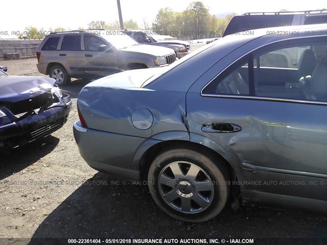 1LNHM86S74Y620572 - 2004 LINCOLN LS BLUE photo 6