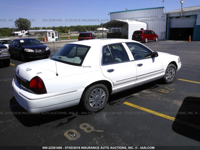 2MEFM74W95X648823 - 2005 MERCURY GRAND MARQUIS GS 白色 照片 4