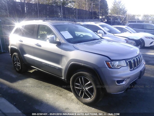 1C4RJFBG1HC791313 - 2017 JEEP GRAND CHEROKEE LIMITED GRAY photo 1