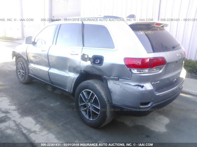 1C4RJFBG1HC791313 - 2017 JEEP GRAND CHEROKEE LIMITED GRAY photo 3