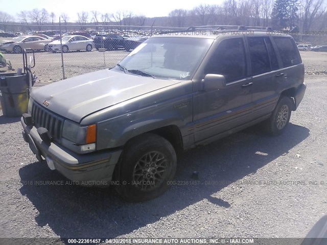 1J4GZ78Y7SC719457 - 1995 JEEP GRAND CHEROKEE LIMITED/ORVIS GOLD photo 2