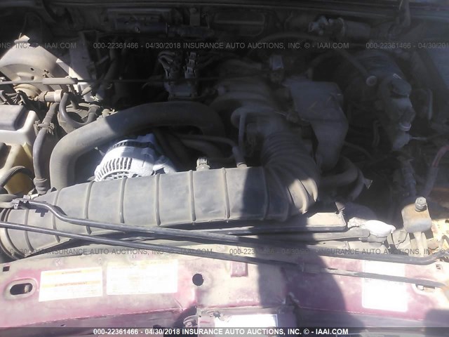 1FTCR14UXTPA64127 - 1996 FORD RANGER SUPER CAB RED photo 10