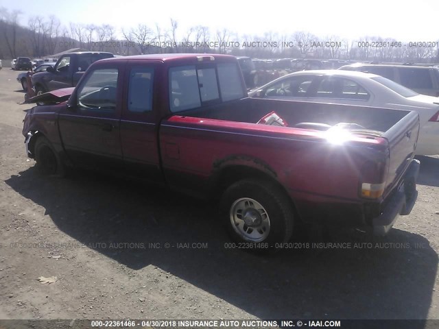 1FTCR14UXTPA64127 - 1996 FORD RANGER SUPER CAB RED photo 3