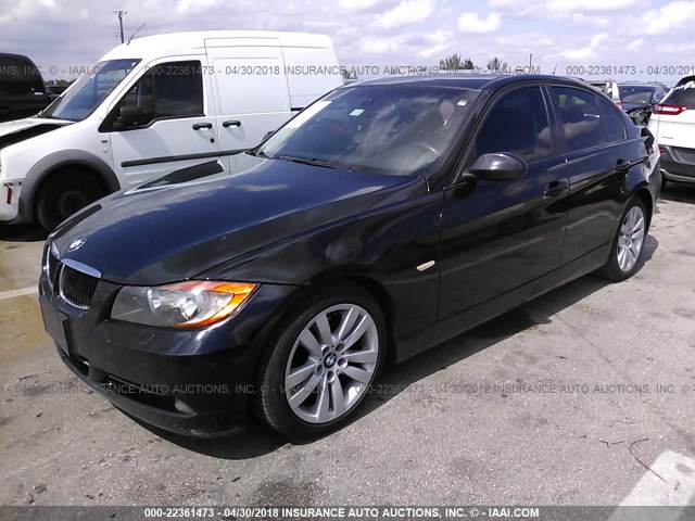 WBAVC53558F010255 - 2008 BMW 328 I SULEV BLACK photo 2