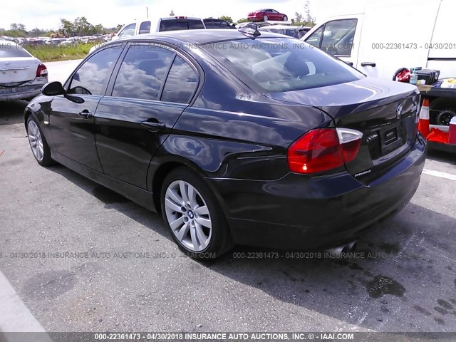 WBAVC53558F010255 - 2008 BMW 328 I SULEV BLACK photo 3