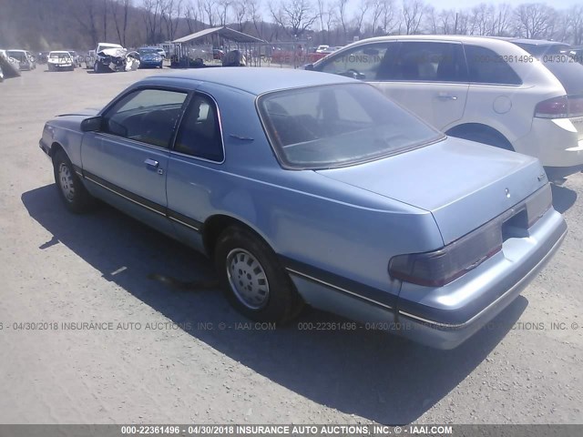 1FABP6044JH172020 - 1988 FORD THUNDERBIRD  BLUE photo 3