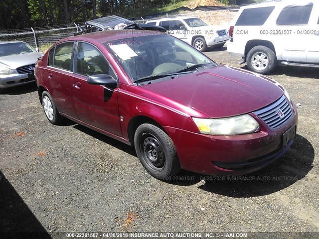 1G8AJ55F16Z113014 - 2006 SATURN ION LEVEL 2 MAROON photo 1
