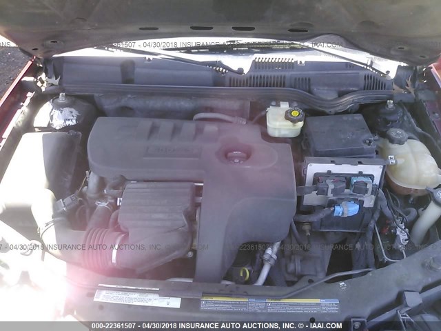 1G8AJ55F16Z113014 - 2006 SATURN ION LEVEL 2 MAROON photo 10