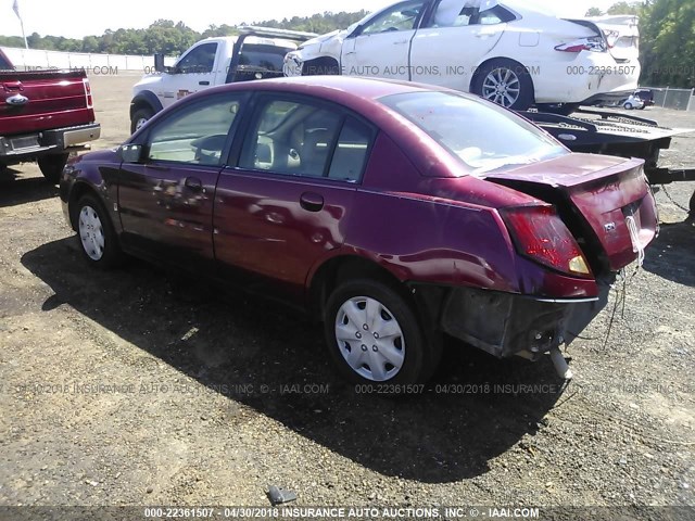 1G8AJ55F16Z113014 - 2006 SATURN ION LEVEL 2 MAROON photo 3