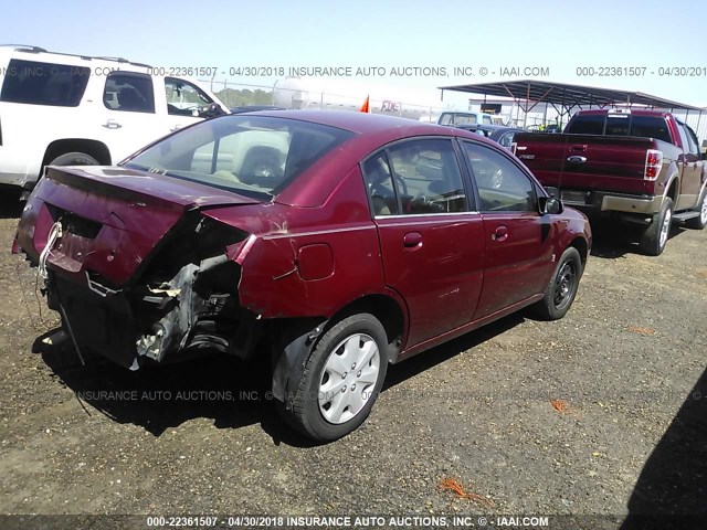 1G8AJ55F16Z113014 - 2006 SATURN ION LEVEL 2 MAROON photo 4