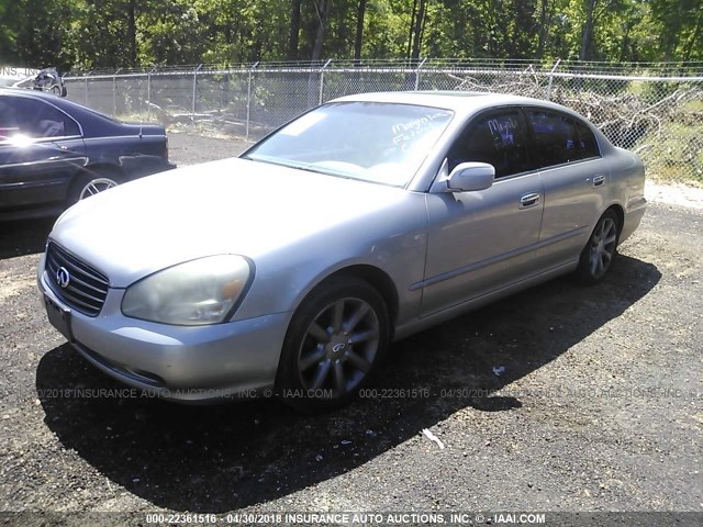 JNKBF01AX2M005229 - 2002 INFINITI Q45 SILVER photo 2