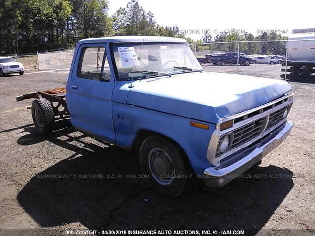 F10GLR66521 - 1973 FORD F10  BLUE photo 1