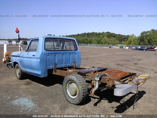 F10GLR66521 - 1973 FORD F10  BLUE photo 3