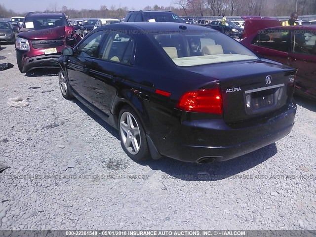 19UUA65586A054835 - 2006 ACURA 3.2TL BLACK photo 3