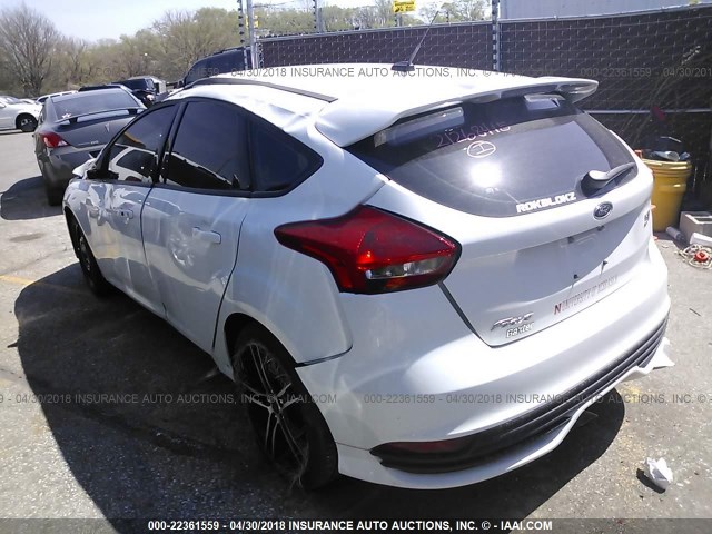 1FADP3L92HL307985 - 2017 FORD FOCUS ST WHITE photo 3