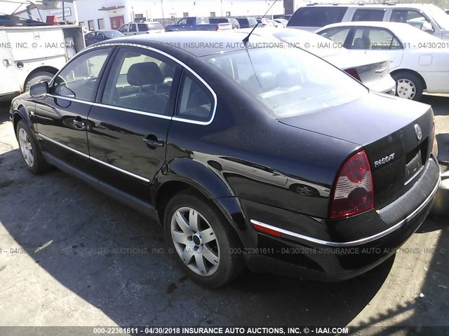 WVWRH63B23P206481 - 2003 VOLKSWAGEN PASSAT GLX 黑色 照片 3