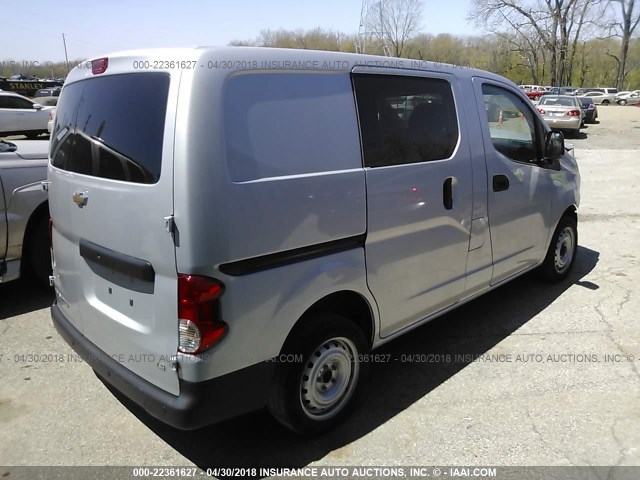 3N63M0YN9FK735477 - 2015 CHEVROLET CITY EXPRESS LS SILVER photo 4