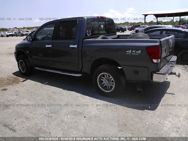 1N6AA07B04N535960 - 2004 NISSAN TITAN XE/SE/LE GRAY photo 3