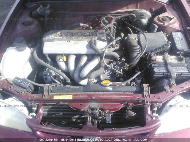 2T1BR12E7XC118446 - 1999 TOYOTA COROLLA VE/CE/LE MAROON photo 10