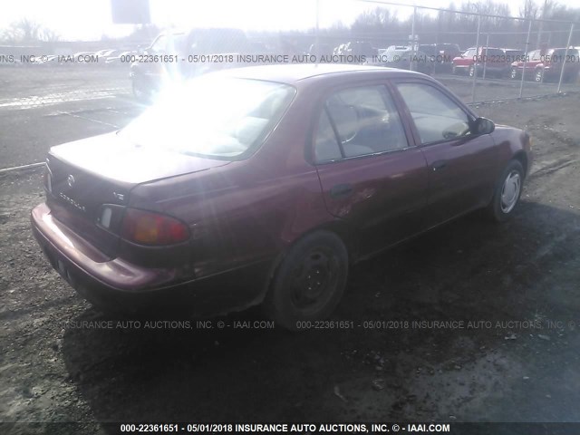 2T1BR12E7XC118446 - 1999 TOYOTA COROLLA VE/CE/LE 栗色 照片 4