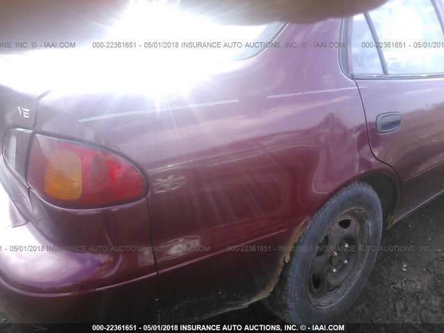 2T1BR12E7XC118446 - 1999 TOYOTA COROLLA VE/CE/LE MAROON photo 6