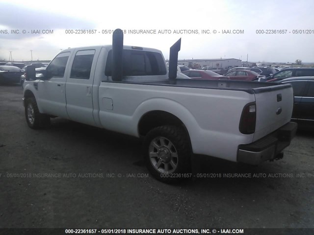 1FTSW21R18EC35179 - 2008 FORD F250 SUPER DUTY WHITE photo 3