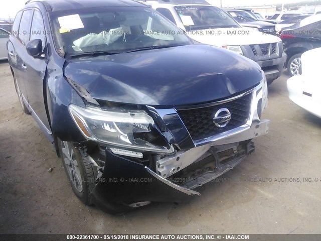 5N1AR2MN8GC612463 - 2016 NISSAN PATHFINDER S/SV/SL/PLATINUM 蓝色 照片 6