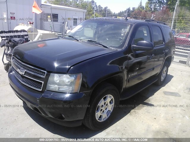 1GNFC13J78R161813 - 2008 CHEVROLET TAHOE C1500 BLACK photo 2