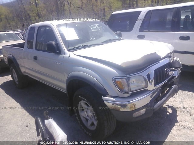 5TEWN72N53Z230747 - 2003 TOYOTA TACOMA XTRACAB SILVER photo 1