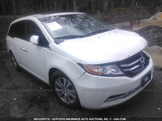 5FNRL5H64FB030276 - 2015 HONDA ODYSSEY EXL თეთრი ფოტო 1