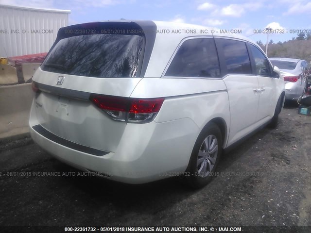 5FNRL5H64FB030276 - 2015 HONDA ODYSSEY EXL თეთრი ფოტო 4