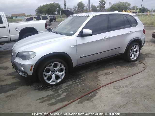 5UXFE8C58AL311630 - 2010 BMW X5 XDRIVE48I Gümüş foto 2