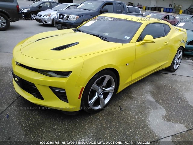 1G1FF1R77J0125344 - 2018 CHEVROLET CAMARO SS YELLOW photo 2