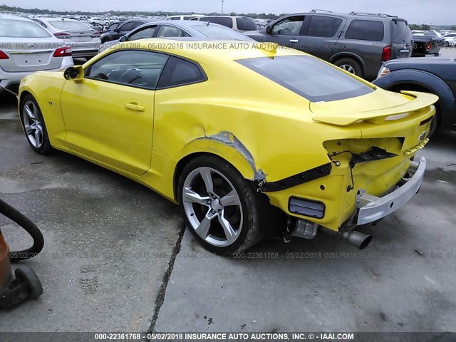 1G1FF1R77J0125344 - 2018 CHEVROLET CAMARO SS YELLOW photo 3