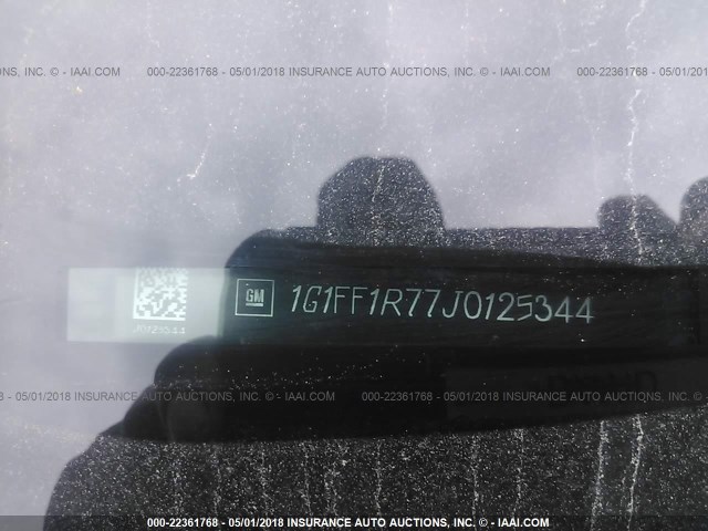 1G1FF1R77J0125344 - 2018 CHEVROLET CAMARO SS YELLOW photo 9