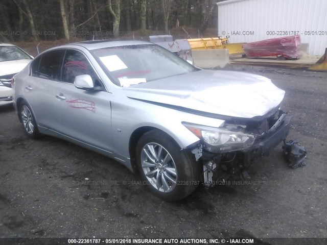 JN1BV7ARXEM698720 - 2014 INFINITI Q50 PREMIUM/SPORT SILVER photo 1