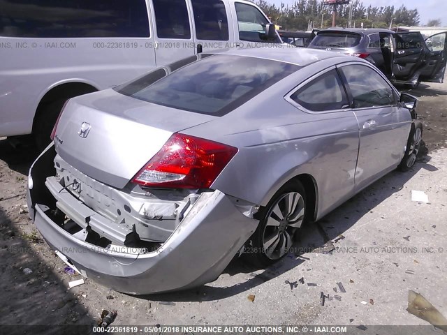 1HGCS1B36BA014682 - 2011 HONDA Accord LX-S SILVER photo 4