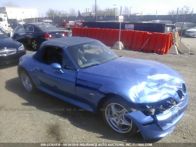 5UMCL93492LJ82513 - 2002 BMW M ROADSTER BLUE photo 1