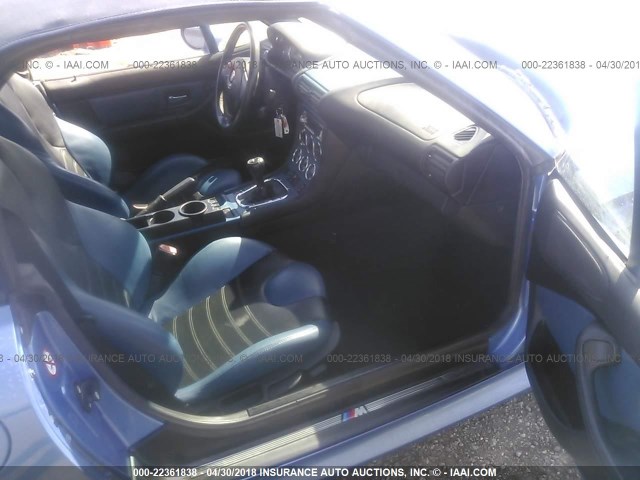 5UMCL93492LJ82513 - 2002 BMW M ROADSTER BLUE photo 5