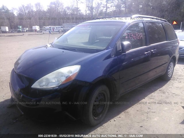 5TDZA23C46S542259 - 2006 TOYOTA SIENNA CE/LE BLUE photo 2