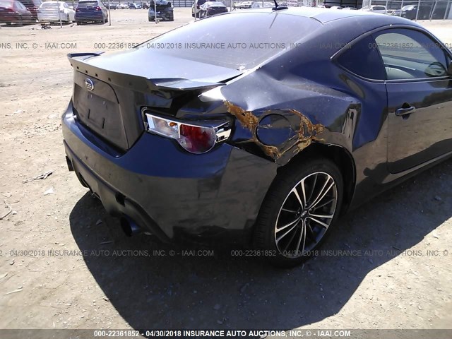 JF1ZCAC16D1611939 - 2013 SUBARU BRZ 2.0 LIMITED GRAY photo 6