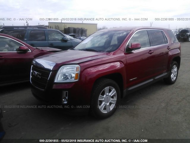 2GKALMEK2D6325960 - 2013 GMC TERRAIN SLE RED photo 2