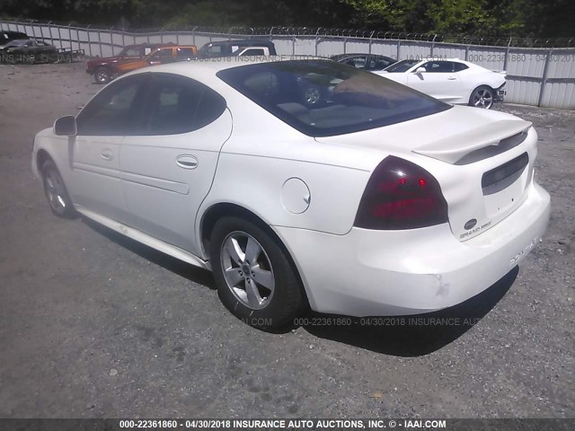 2G2WP522551162384 - 2005 PONTIAC GRAND PRIX WHITE photo 3