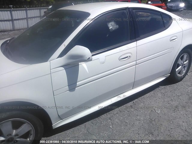 2G2WP522551162384 - 2005 PONTIAC GRAND PRIX WHITE photo 6