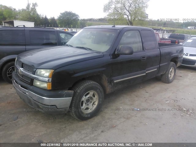 2GCEK19T131204205 - 2003 CHEVROLET SILVERADO K1500 BLACK photo 2