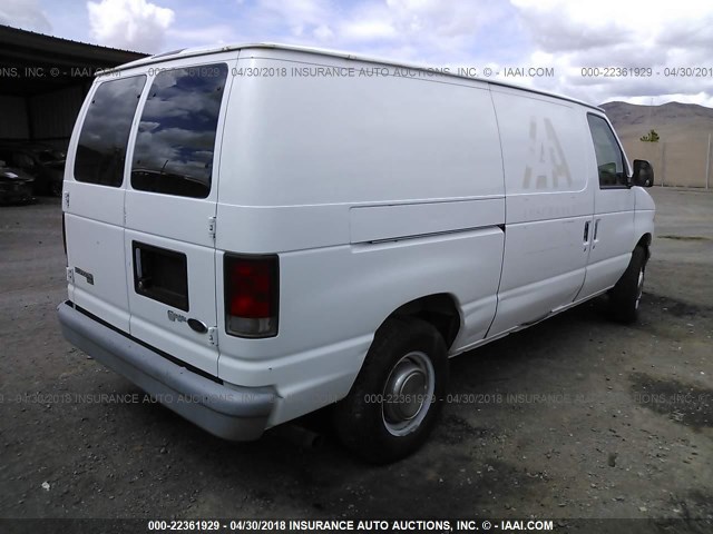 1FTPE24L2WHA31499 - 1998 FORD ECONOLINE E250 VAN WHITE photo 4