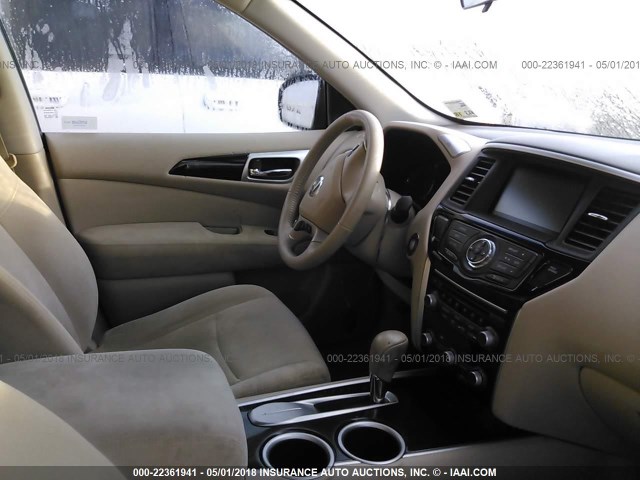 5N1AR2MN6DC676996 - 2013 NISSAN PATHFINDER S/SV/SL/PLATINUM 勃艮第红 照片 5