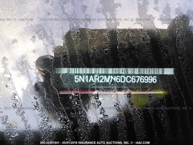 5N1AR2MN6DC676996 - 2013 NISSAN PATHFINDER S/SV/SL/PLATINUM 勃艮第红 照片 9