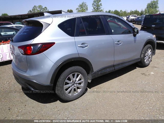 JM3KE2CY4G0878099 - 2016 MAZDA CX-5 TOURING SILVER photo 4