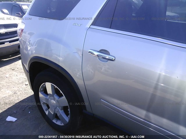 1GKER337X8J232427 - 2008 GMC ACADIA SLT-2 SILVER photo 6